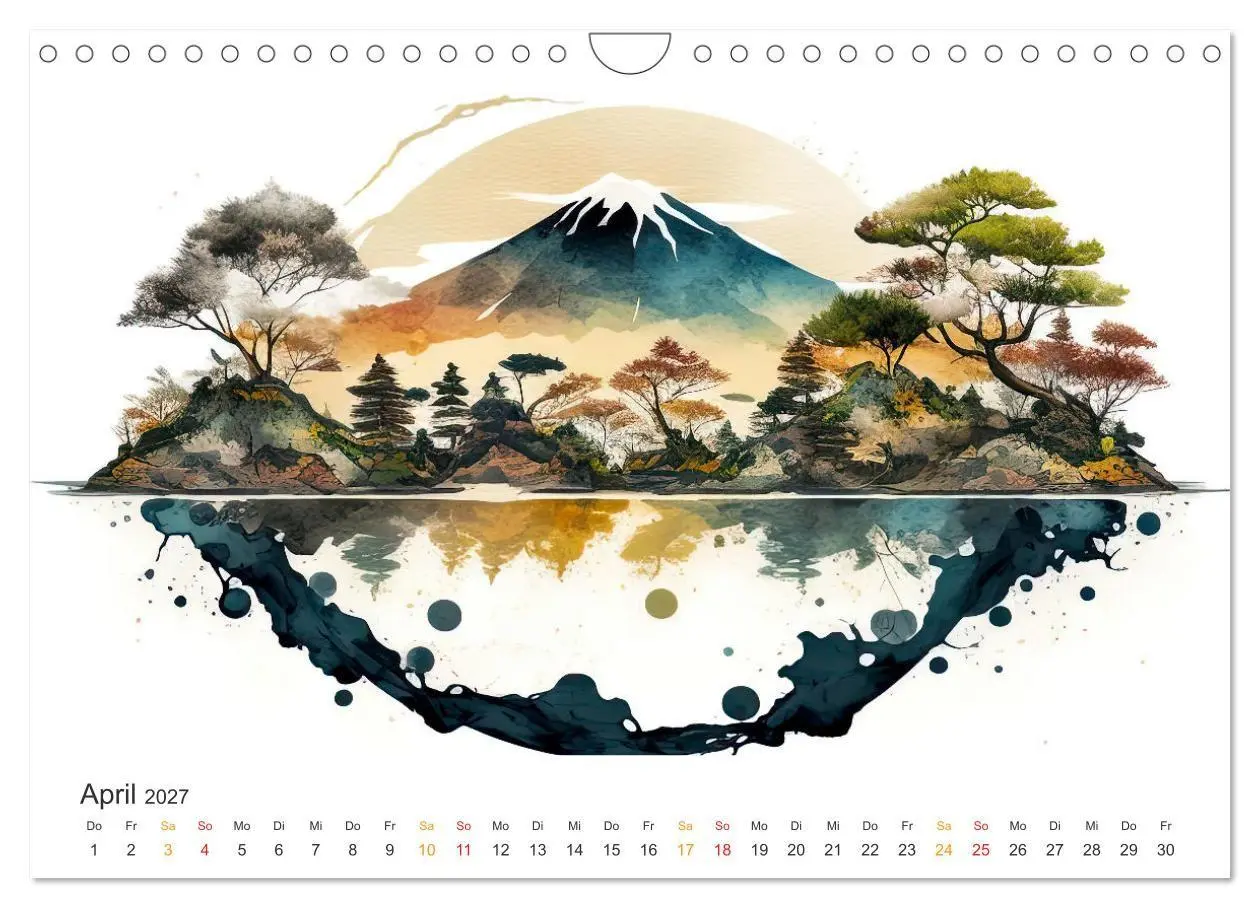 Bild: 9783569006614 | Japan - Aquarell Kunst und Tradition (Wandkalender 2027 DIN A4...