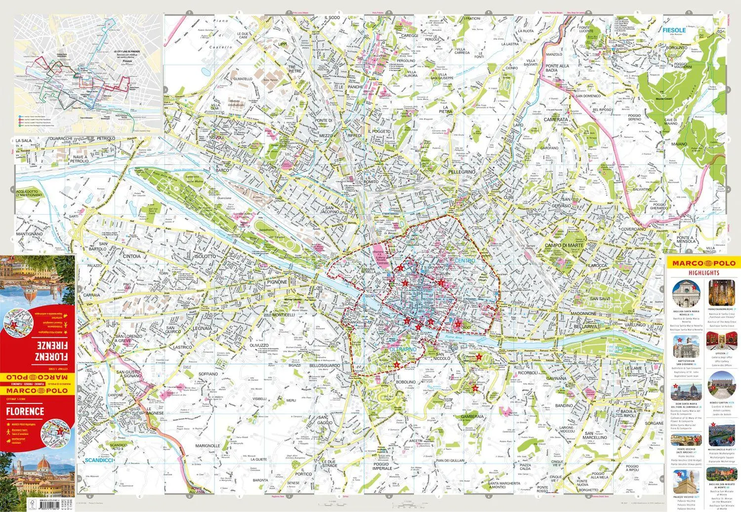 Bild: 9783575016614 | MARCO POLO Cityplan Florenz 1:12.000 | Marco Polo Verlag | 2 S. | 2023
