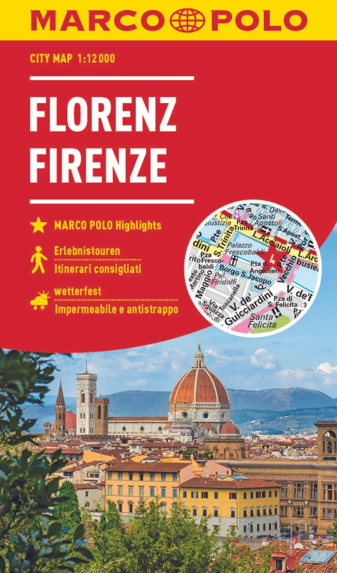 Bild: 9783575016614 | MARCO POLO Cityplan Florenz 1:12.000 | Marco Polo Verlag | 2 S. | 2023