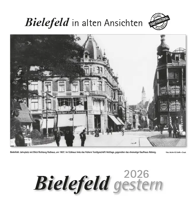 Cover: 9783961666614 | Bielefeld gestern 2026 | Bielefeld in alten Ansichten | Kalender