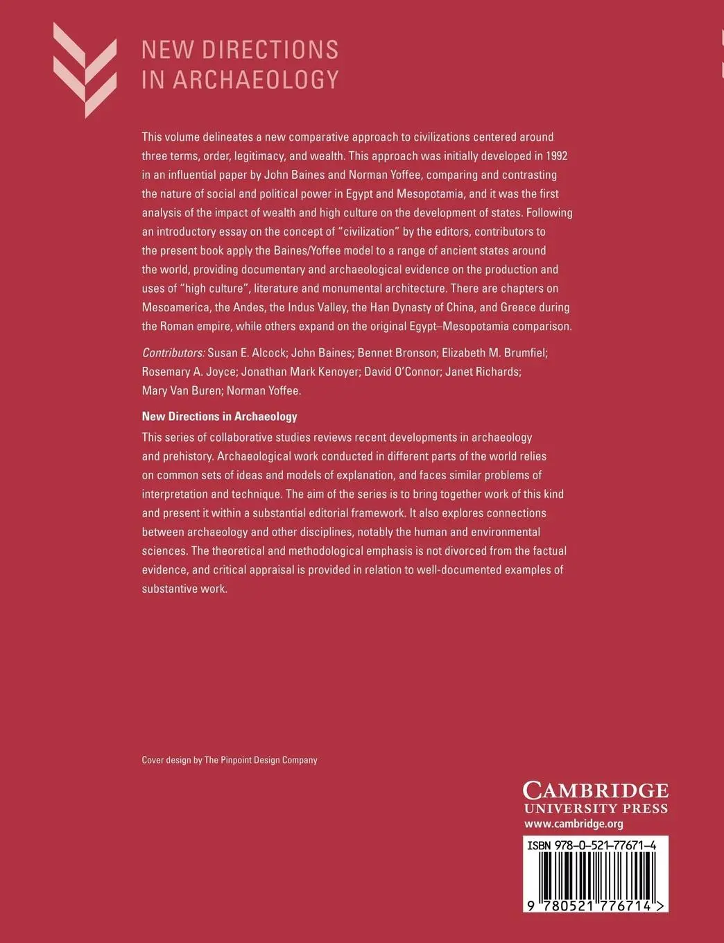 Rückseite: 9780521776714 | Order, Legitimacy, and Wealth in Ancient States | Richards (u. a.)