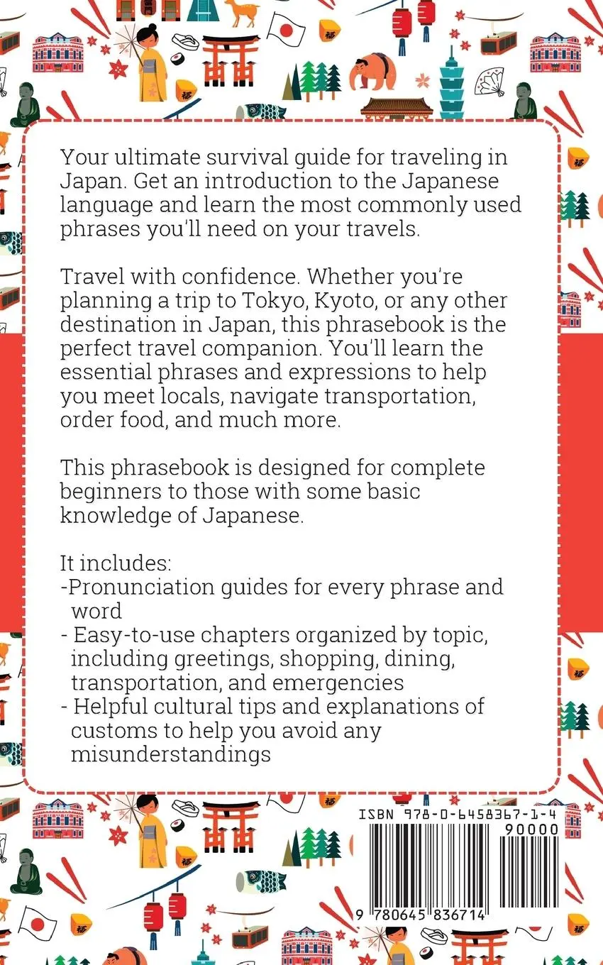 Rückseite: 9780645836714 | Jumpstart Japanese Essential Phrasebook for Travel | Lingo Geeks