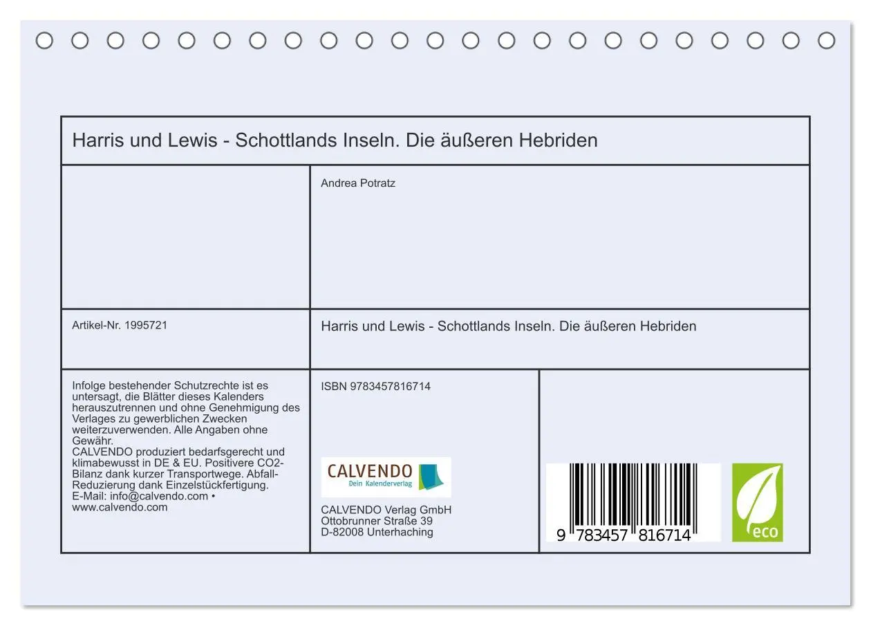 Bild: 9783457816714 | Harris und Lewis - Schottlands Inseln. Die äußeren Hebriden...