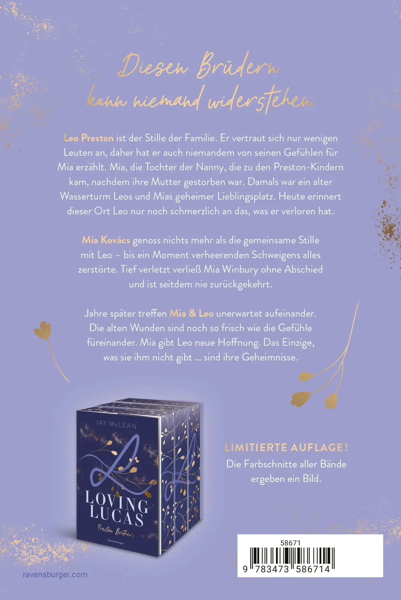 Rückseite: 9783473586714 | Preston Brothers, Band 3 - Leaving Leo | Jay Mclean | Taschenbuch