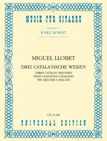 Cover: 9783702406714 | Melodie Catalane (3) (Scheit) | Gitarre. | Miguel Llobet | Buch