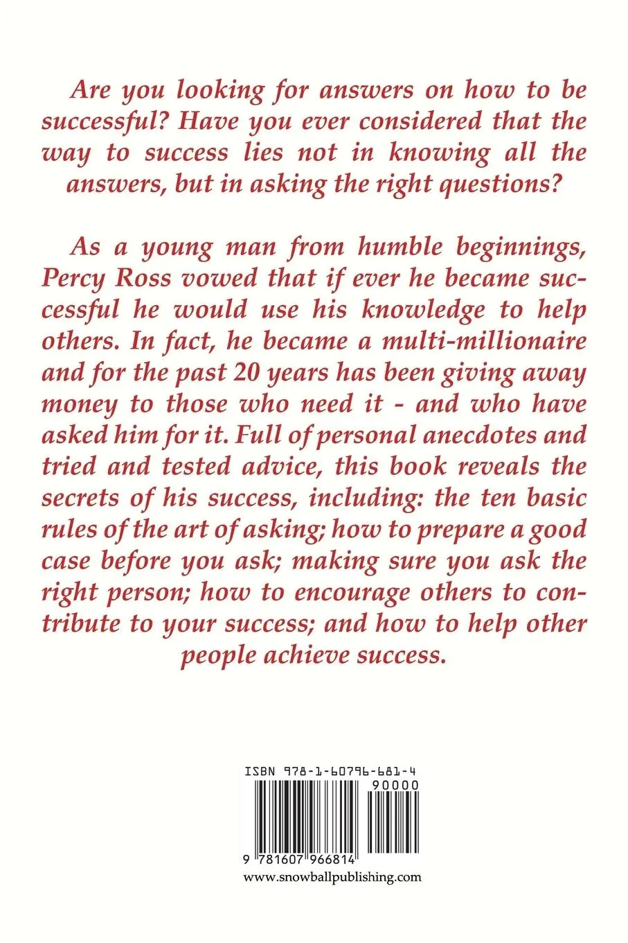 Rückseite: 9781607966814 | Ask for the Moon and Get It | Percy Ross | Taschenbuch | Englisch