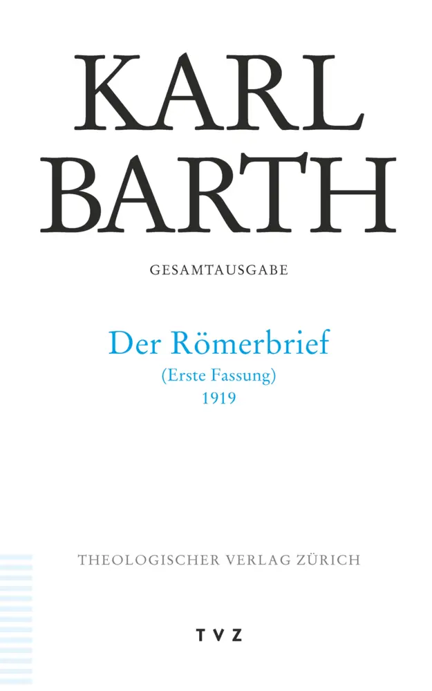 Cover: 9783290186814 | Der Römerbrief 1919 | Erste Fassung (1919) | Karl Barth | Taschenbuch