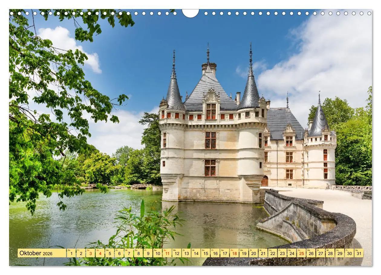Bild: 9783457286814 | Châteaux. Im Tal der Loire (Wandkalender 2026 DIN A3 quer),...