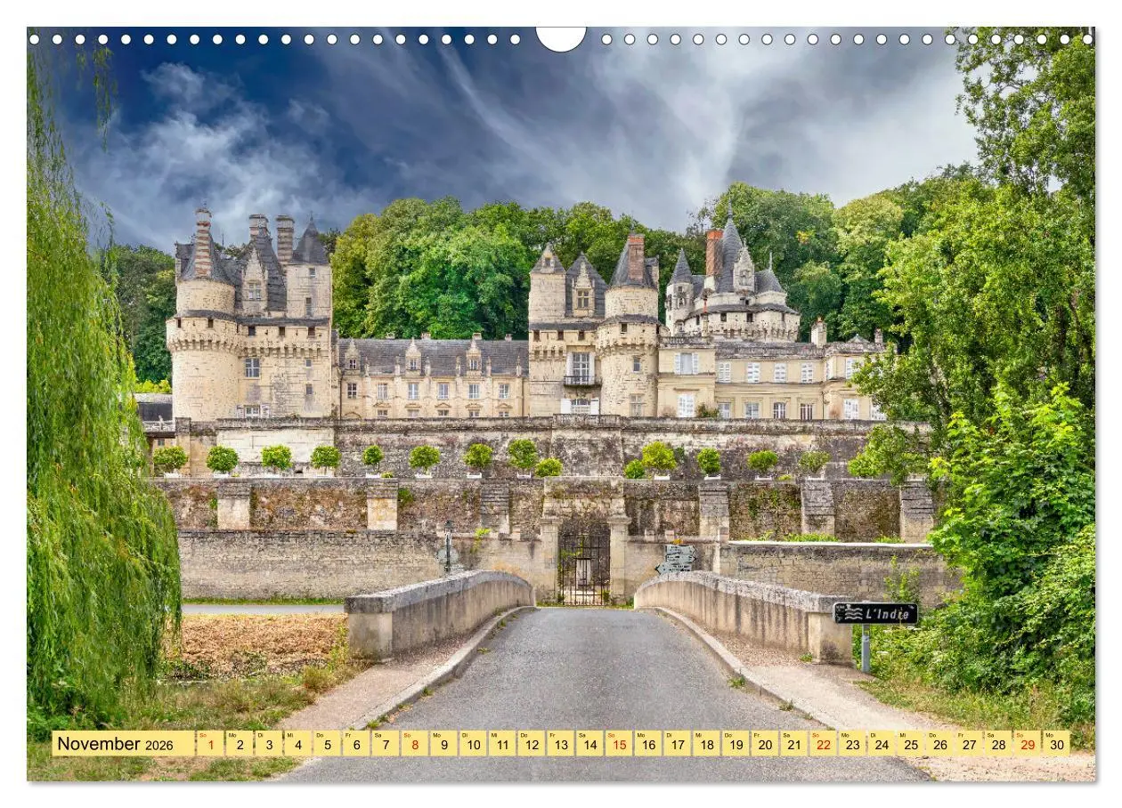 Bild: 9783457286814 | Châteaux. Im Tal der Loire (Wandkalender 2026 DIN A3 quer),...