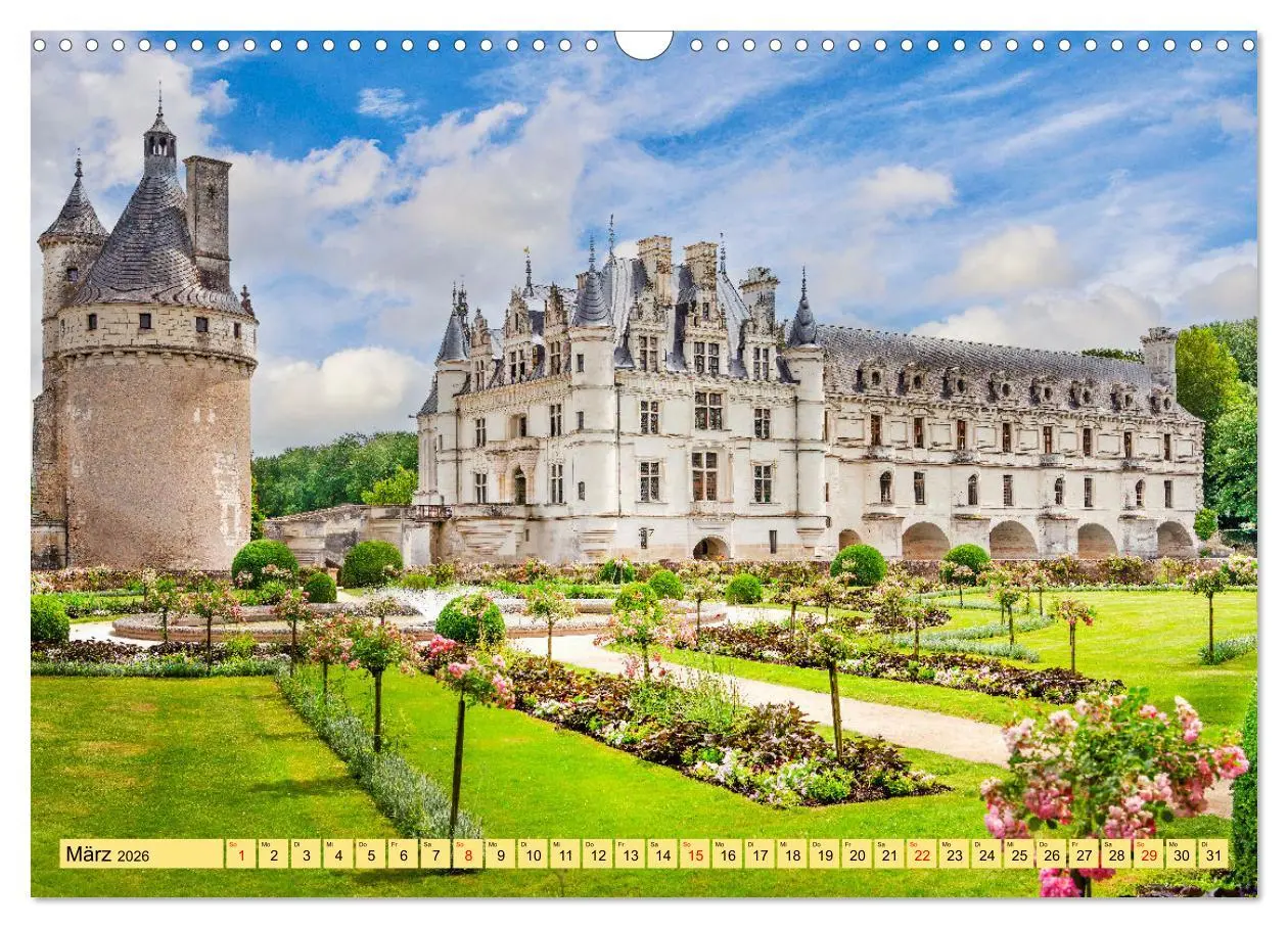 Bild: 9783457286814 | Châteaux. Im Tal der Loire (Wandkalender 2026 DIN A3 quer),...