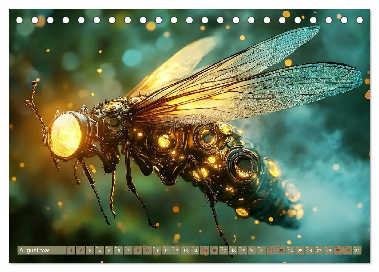 Bild: 9783457356814 | Die fantastische Welt der Steampunk-Insekten (Tischkalender 2026...