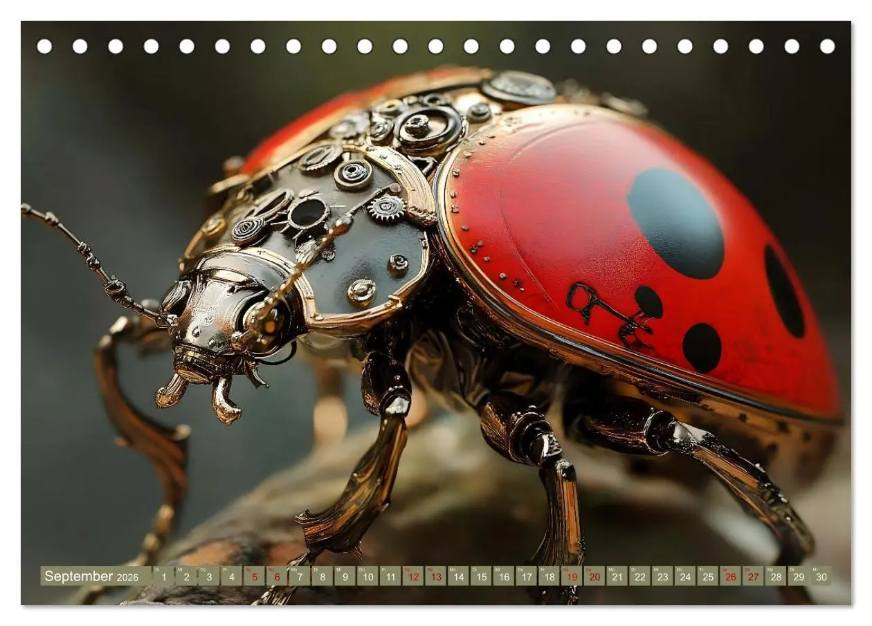 Bild: 9783457356814 | Die fantastische Welt der Steampunk-Insekten (Tischkalender 2026...