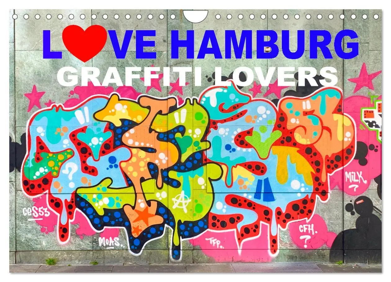 Cover: 9783457666814 | LOVE HAMBURG - GRAFFITI LOVERS (Wandkalender 2026 DIN A4 quer),...