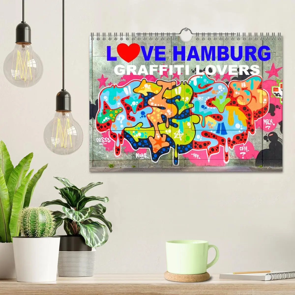 Bild: 9783457666814 | LOVE HAMBURG - GRAFFITI LOVERS (Wandkalender 2026 DIN A4 quer),...