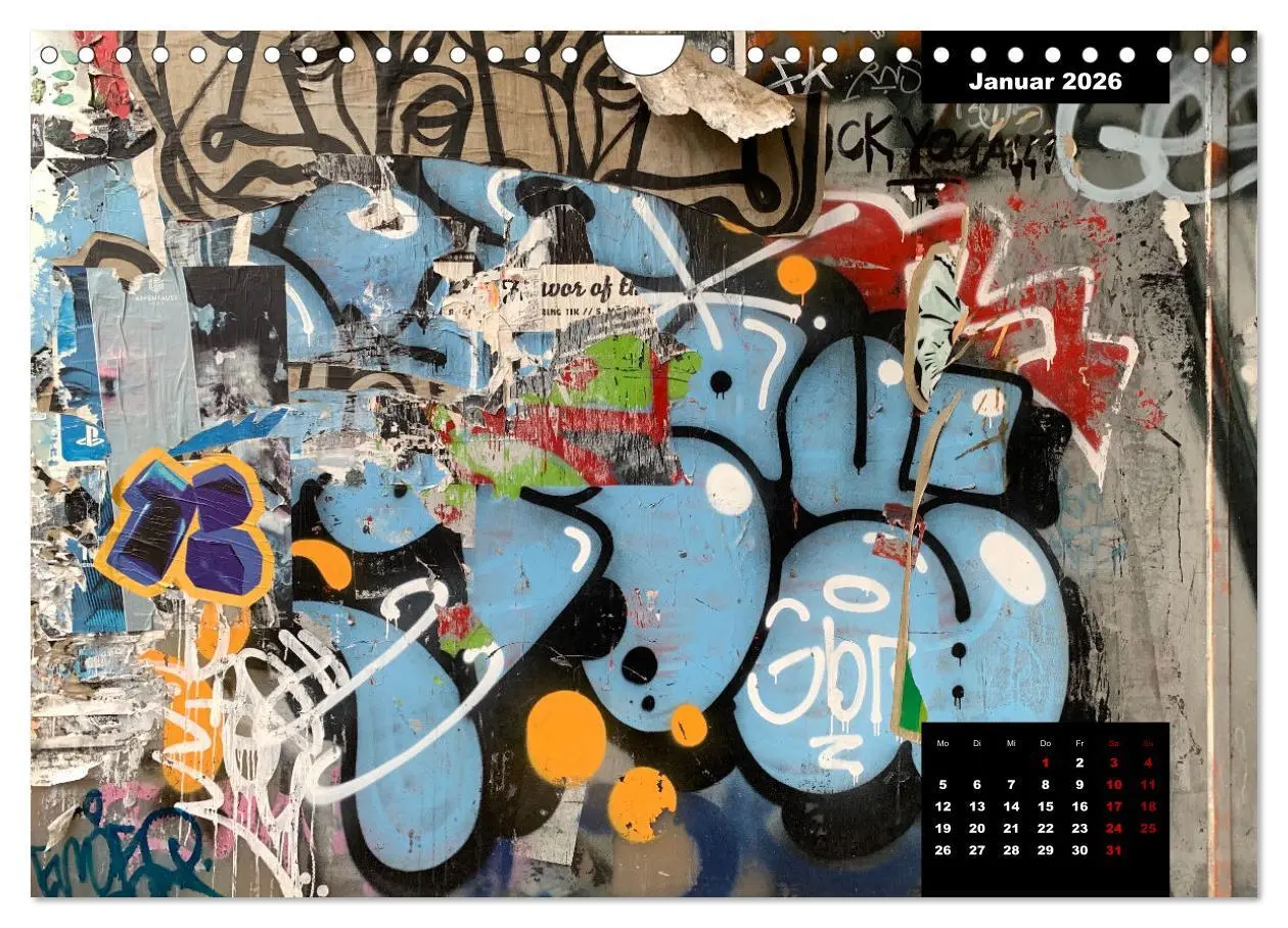 Bild: 9783457666814 | LOVE HAMBURG - GRAFFITI LOVERS (Wandkalender 2026 DIN A4 quer),...