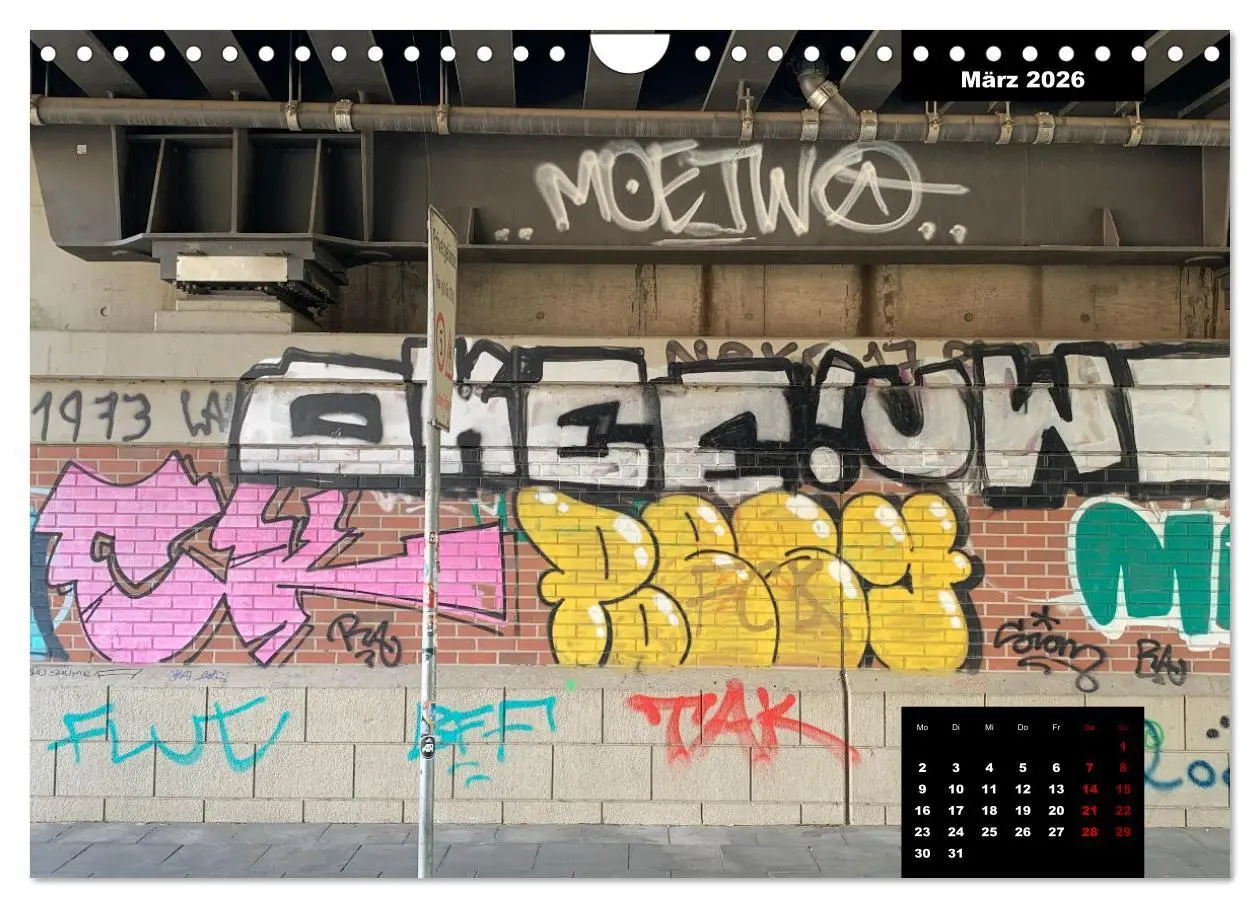 Bild: 9783457666814 | LOVE HAMBURG - GRAFFITI LOVERS (Wandkalender 2026 DIN A4 quer),...