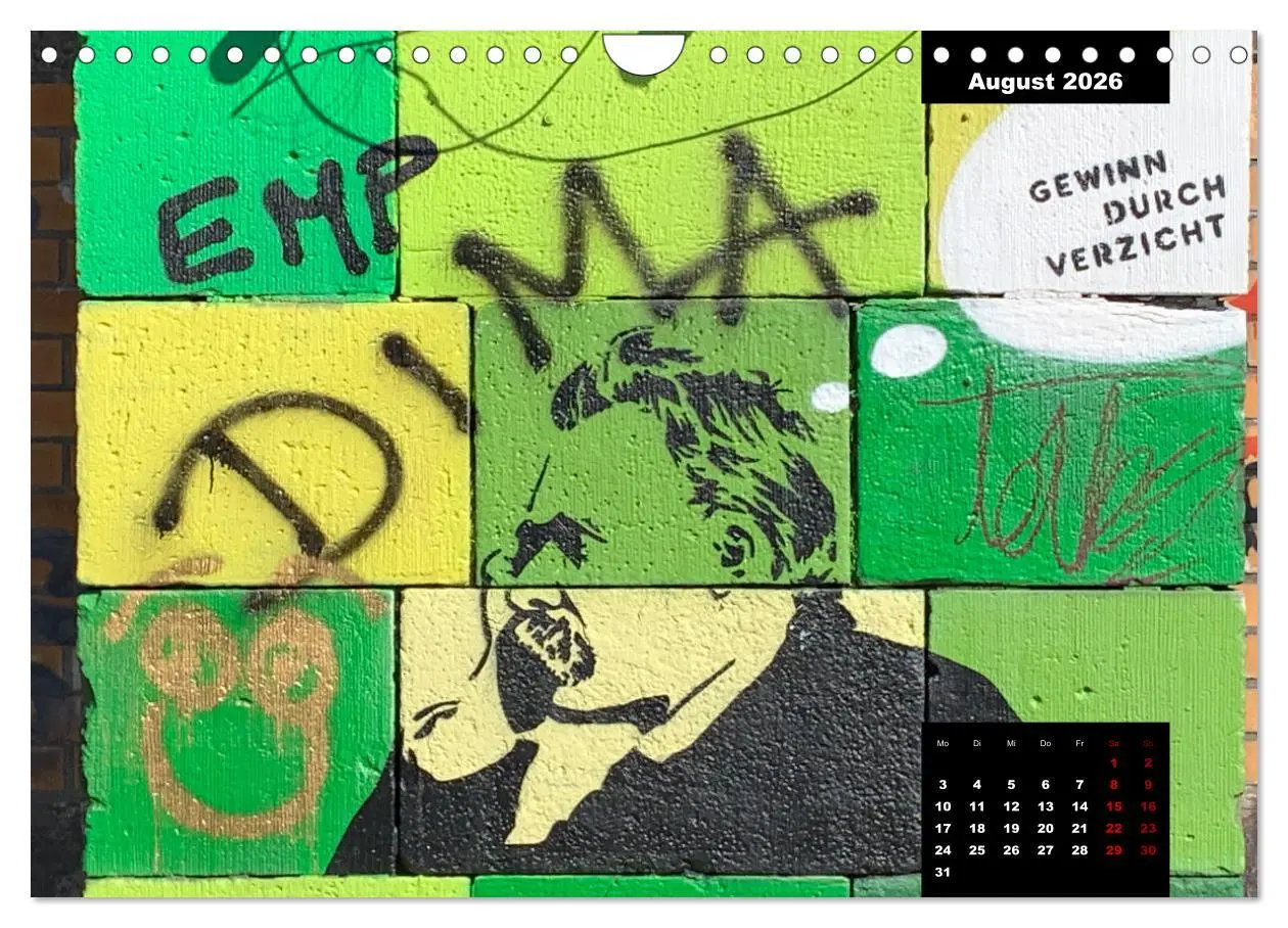 Bild: 9783457666814 | LOVE HAMBURG - GRAFFITI LOVERS (Wandkalender 2026 DIN A4 quer),...