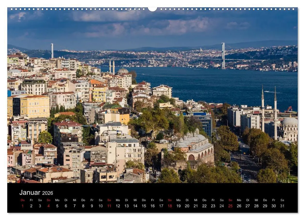 Bild: 9783516136814 | Unterwegs in Istanbul (Wandkalender 2026 DIN A2 quer), CALVENDO...