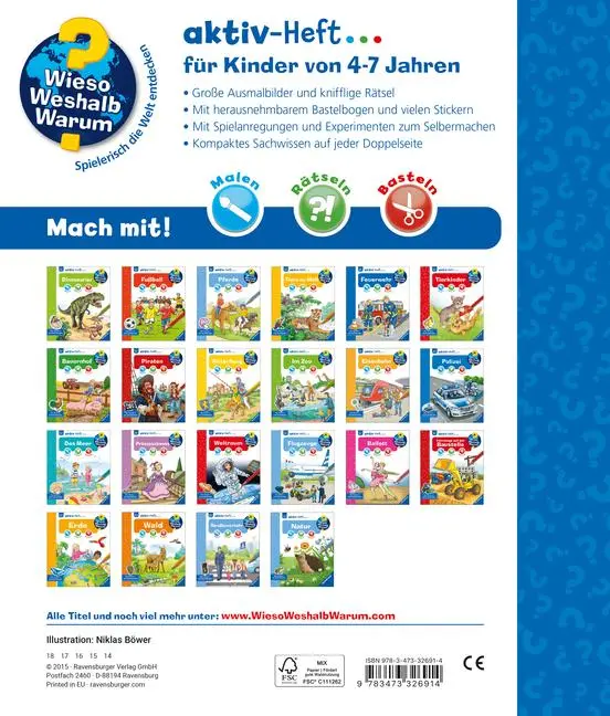 Bild: 9783473326914 | Wieso? Weshalb? Warum? aktiv-Heft: Feuerwehr | Niklas Böwer | Buch