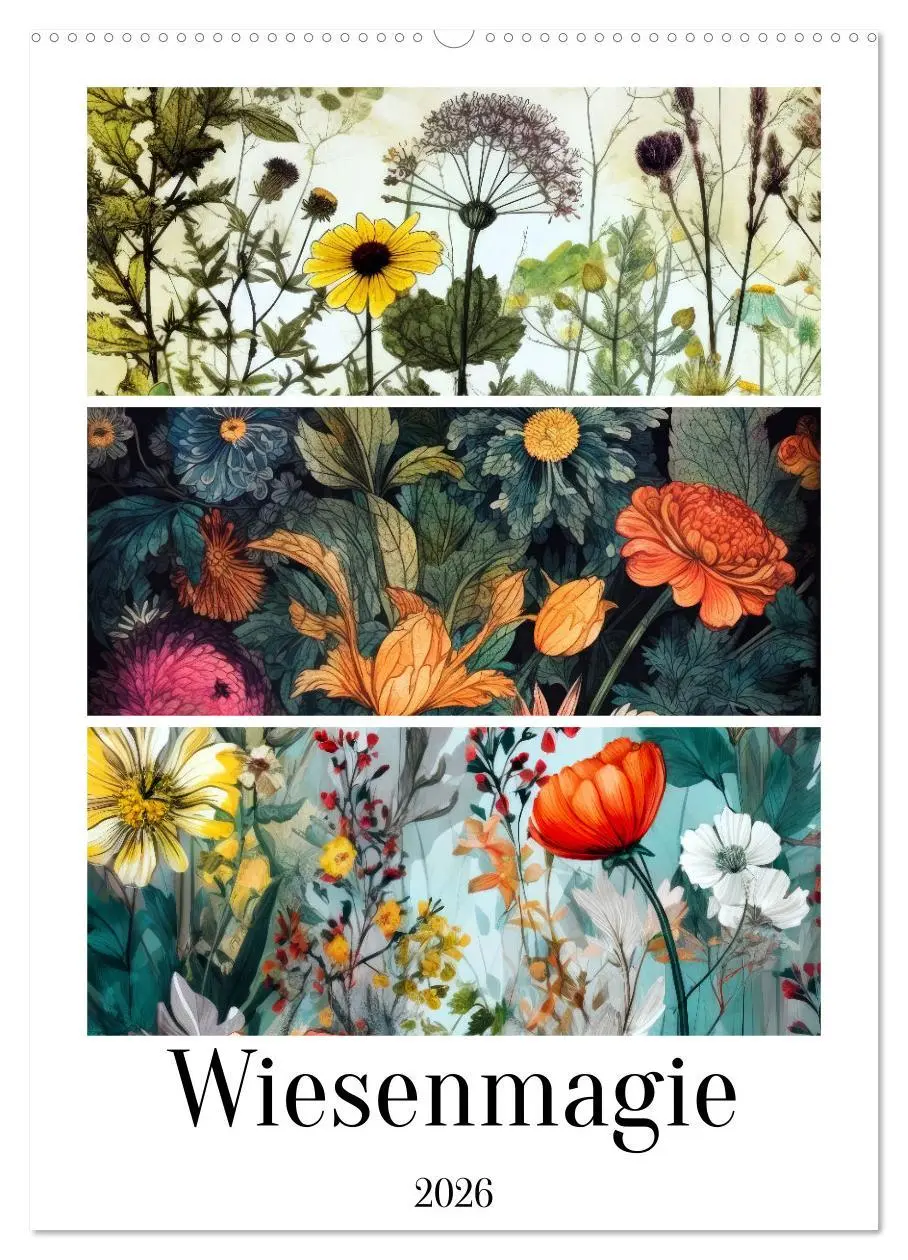 Cover: 9783516296914 | Wiesenmagie (Wandkalender 2026 DIN A2 hoch), CALVENDO Monatskalender