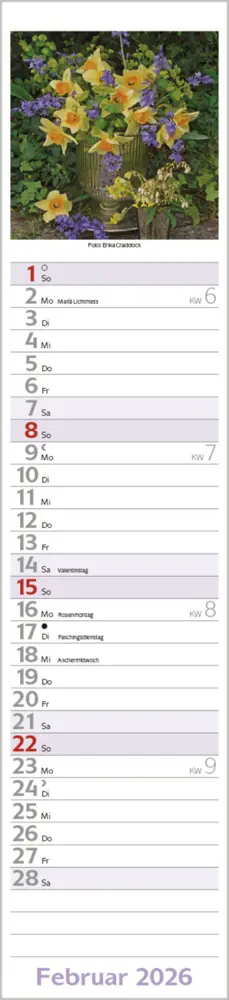 Bild: 9783731886914 | Flowers Langplaner 2026 | Langplaner | Verlag Korsch | Kalender | 2026