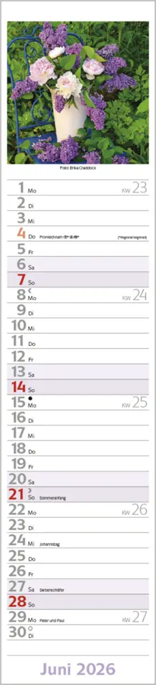 Bild: 9783731886914 | Flowers Langplaner 2026 | Langplaner | Verlag Korsch | Kalender | 2026
