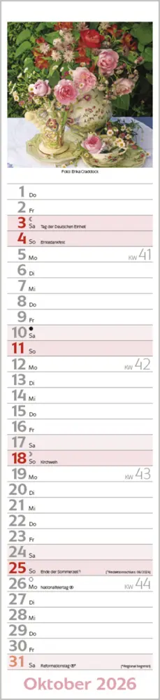 Bild: 9783731886914 | Flowers Langplaner 2026 | Langplaner | Verlag Korsch | Kalender | 2026