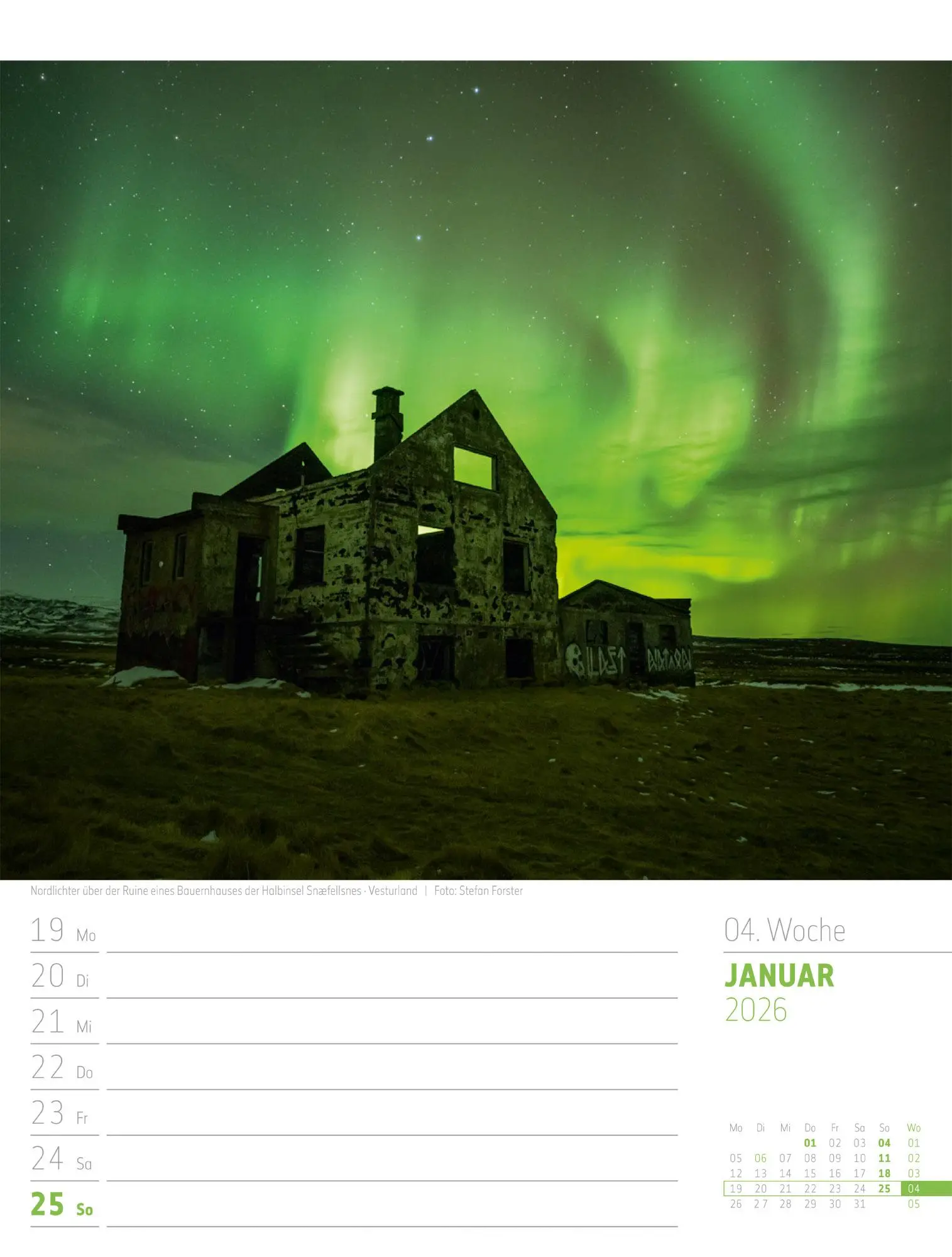 Bild: 9783838426914 | Island - Die Insel aus Feuer und Eis - Wochenplaner Kalender 2026