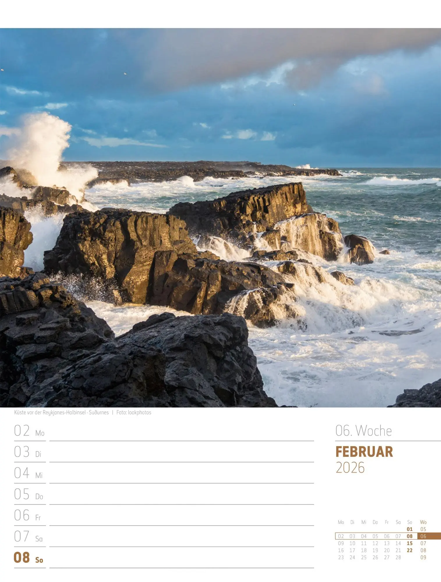 Bild: 9783838426914 | Island - Die Insel aus Feuer und Eis - Wochenplaner Kalender 2026