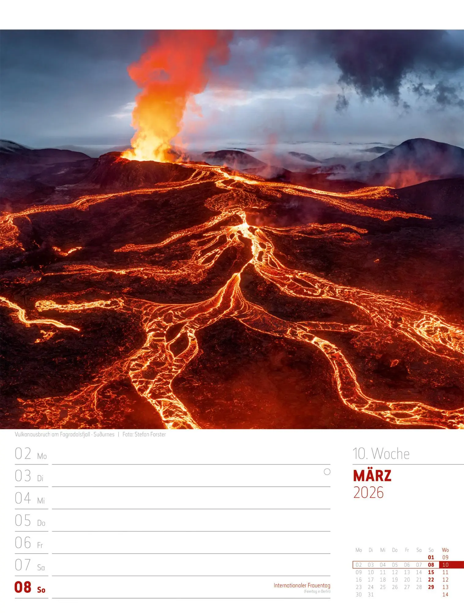 Bild: 9783838426914 | Island - Die Insel aus Feuer und Eis - Wochenplaner Kalender 2026