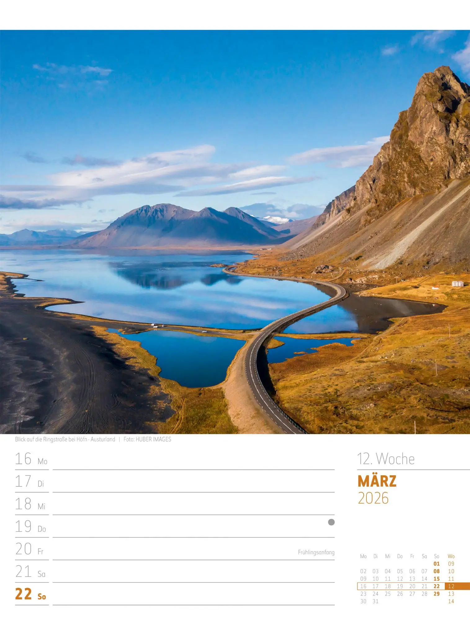 Bild: 9783838426914 | Island - Die Insel aus Feuer und Eis - Wochenplaner Kalender 2026