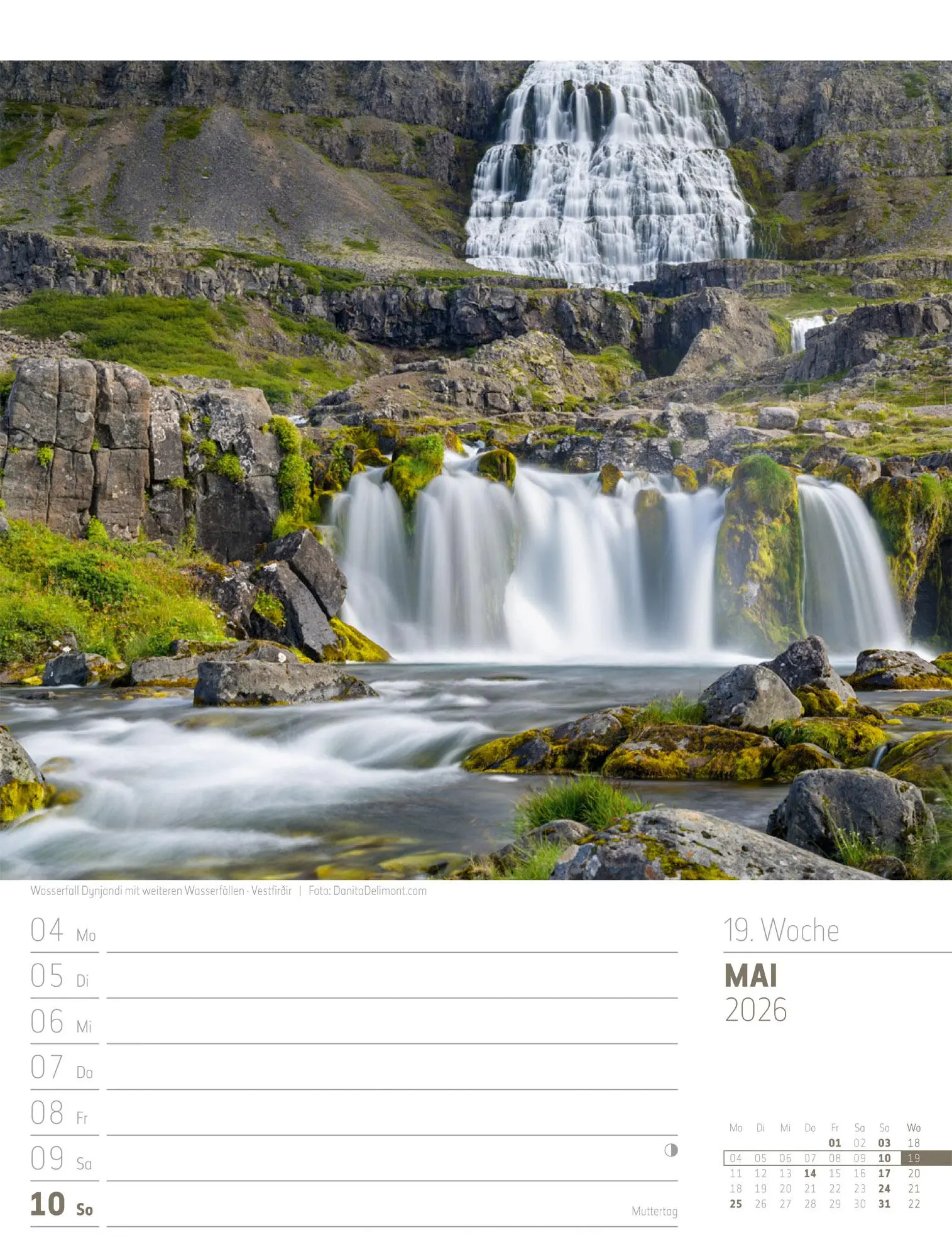 Bild: 9783838426914 | Island - Die Insel aus Feuer und Eis - Wochenplaner Kalender 2026