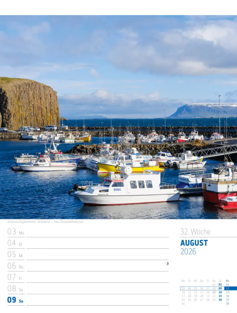 Bild: 9783838426914 | Island Wochenplaner Kalender 2026 Die Insel aus Feuer und Eis | GmbH