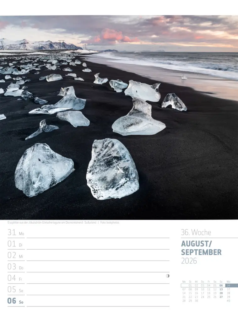 Bild: 9783838426914 | Island Wochenplaner Kalender 2026 Die Insel aus Feuer und Eis | GmbH