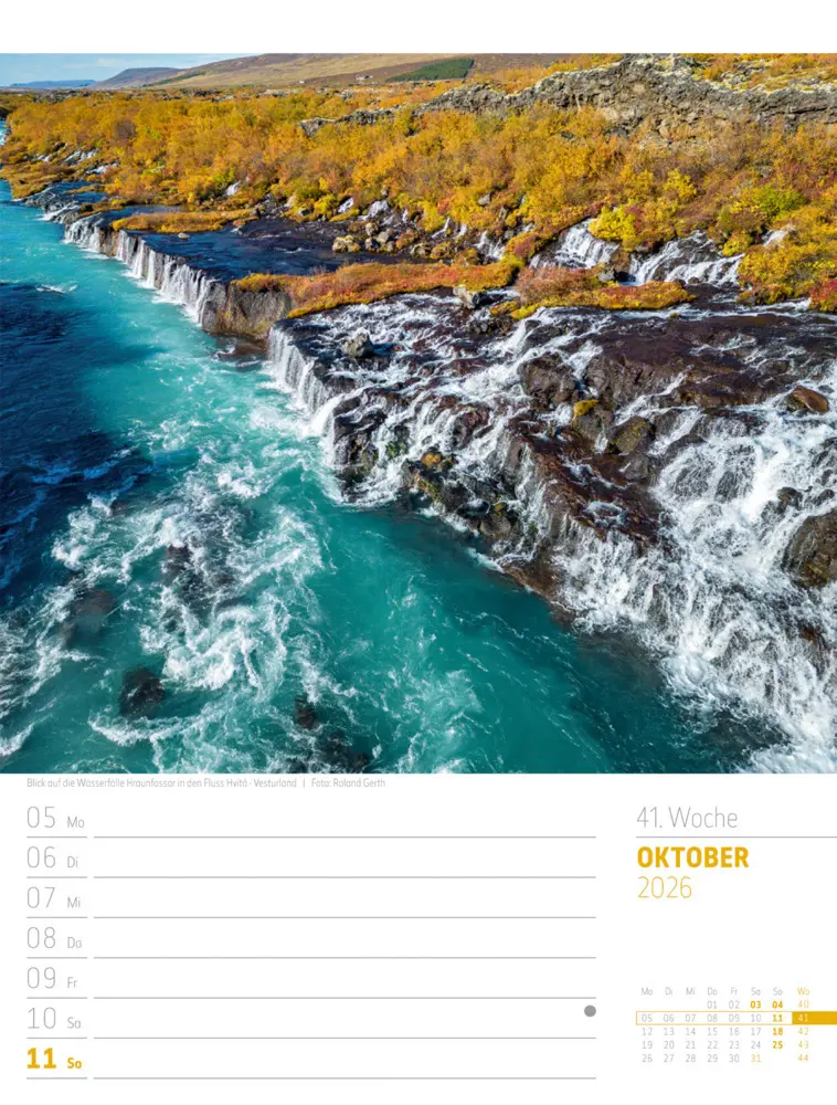 Bild: 9783838426914 | Island Wochenplaner Kalender 2026 Die Insel aus Feuer und Eis | GmbH
