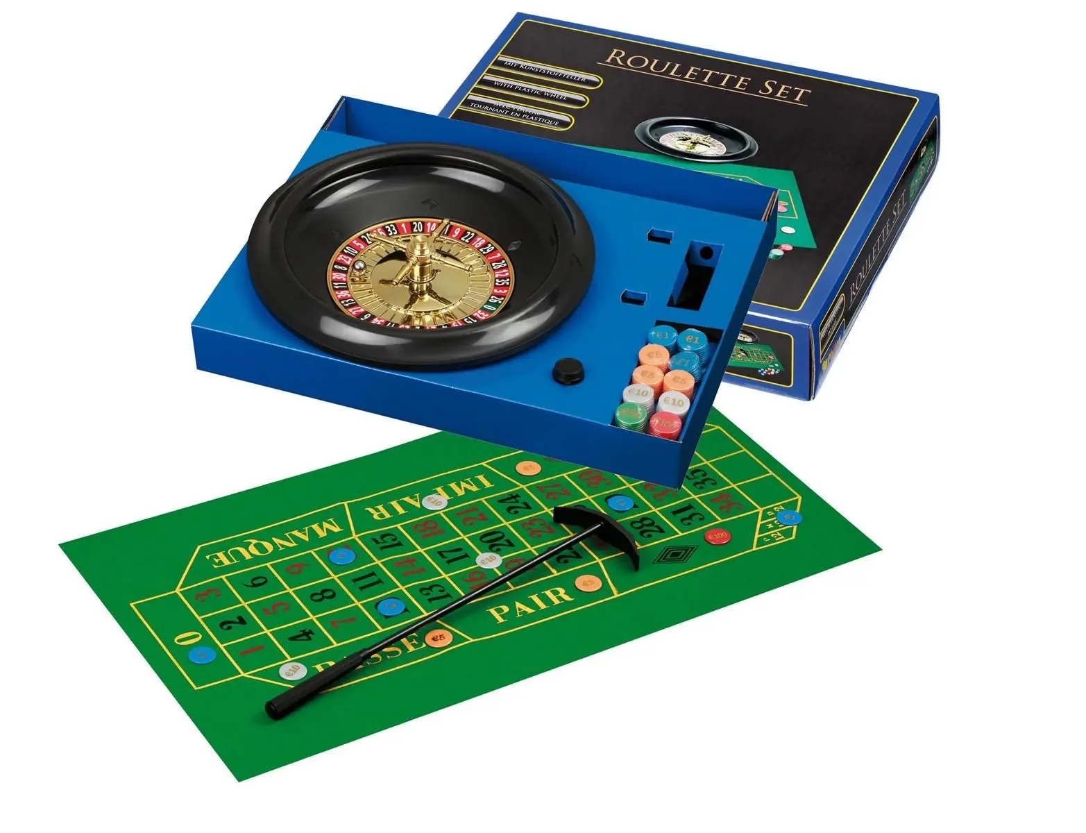 Cover: 4014156037014 | Philos 3701 - Roulette Set Standard, mit Kunststoffteller | 3701/6