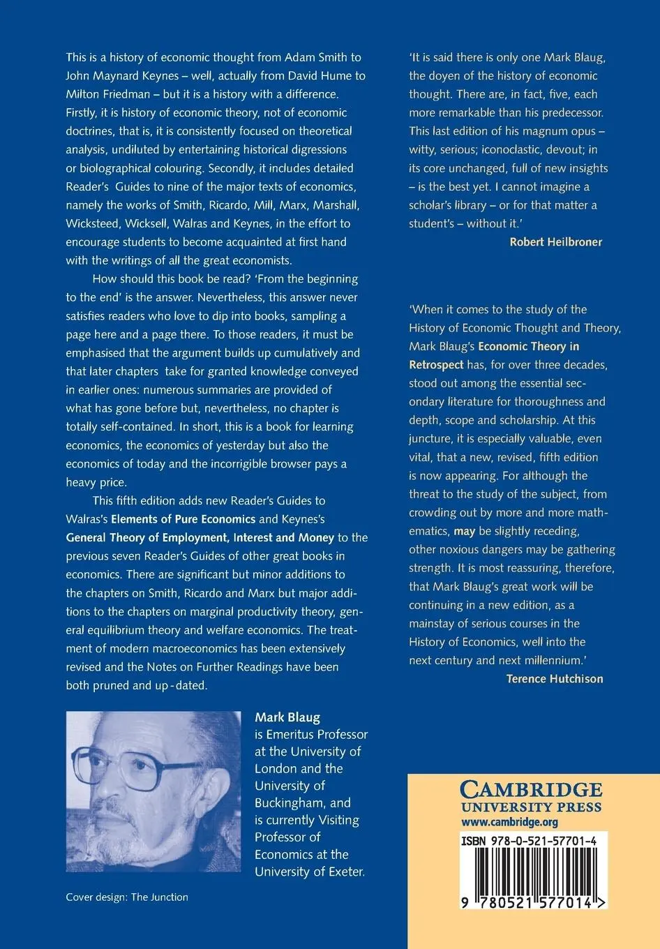 Rückseite: 9780521577014 | Economic Theory in Retrospect | Mark Blaug | Taschenbuch | Englisch