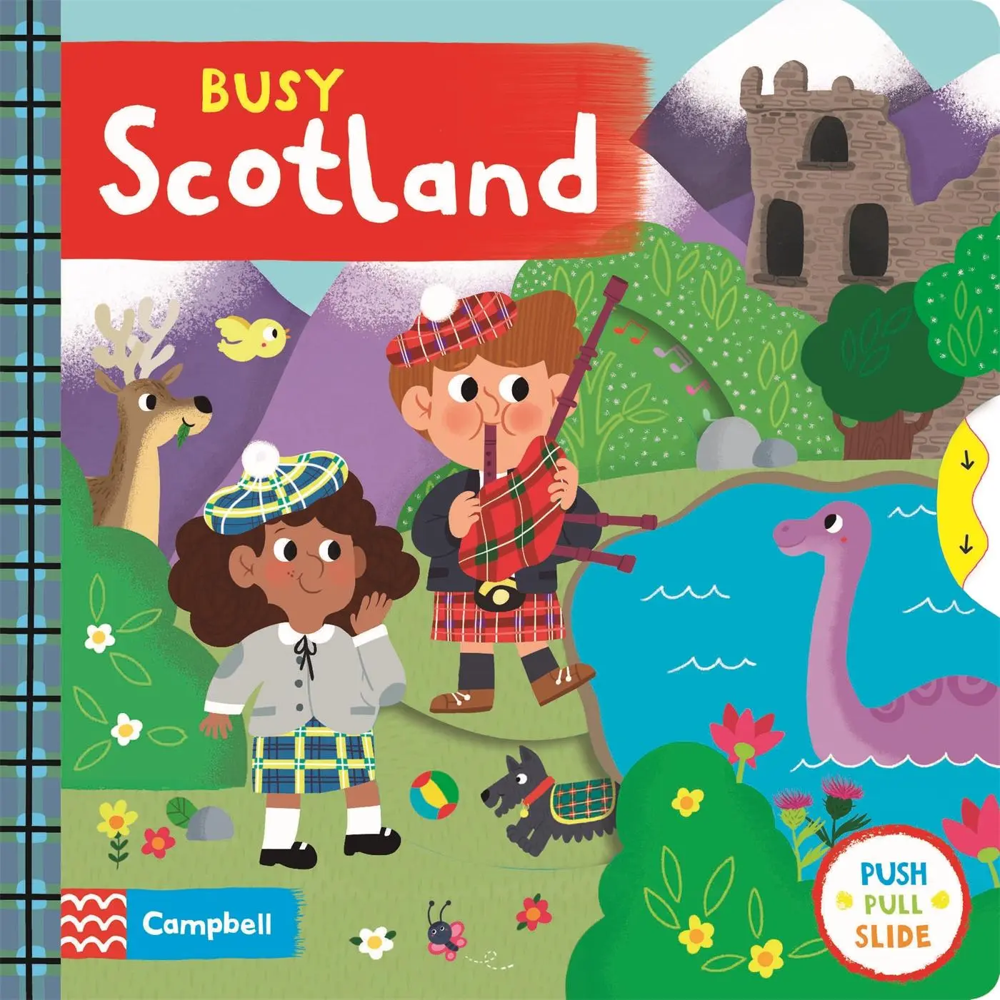 Cover: 9781529017014 | Busy Scotland | A Push, Pull, Slide Book | Campbell Books | Buch