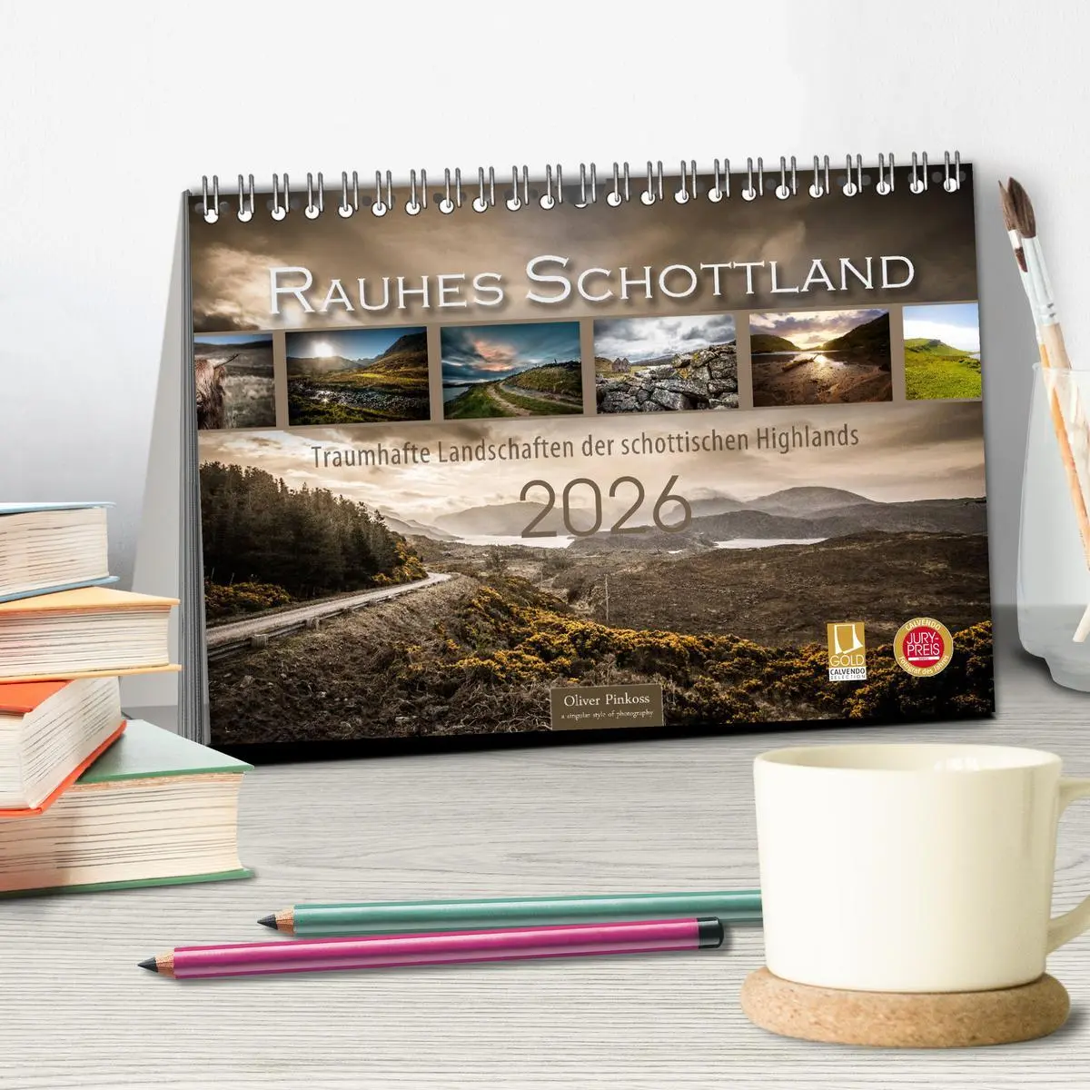 Bild: 9783457857014 | Rauhes Schottland (Tischkalender 2026 DIN A5 quer), CALVENDO...