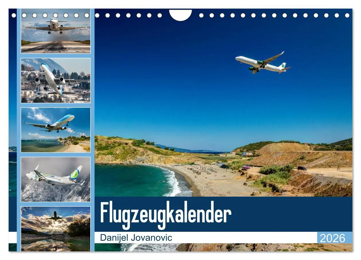 Cover: 9783457927014 | Flugzeugkalender 2026 (Wandkalender 2026 DIN A4 quer), CALVENDO...