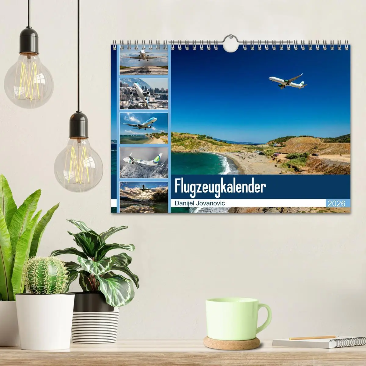 Bild: 9783457927014 | Flugzeugkalender 2026 (Wandkalender 2026 DIN A4 quer), CALVENDO...