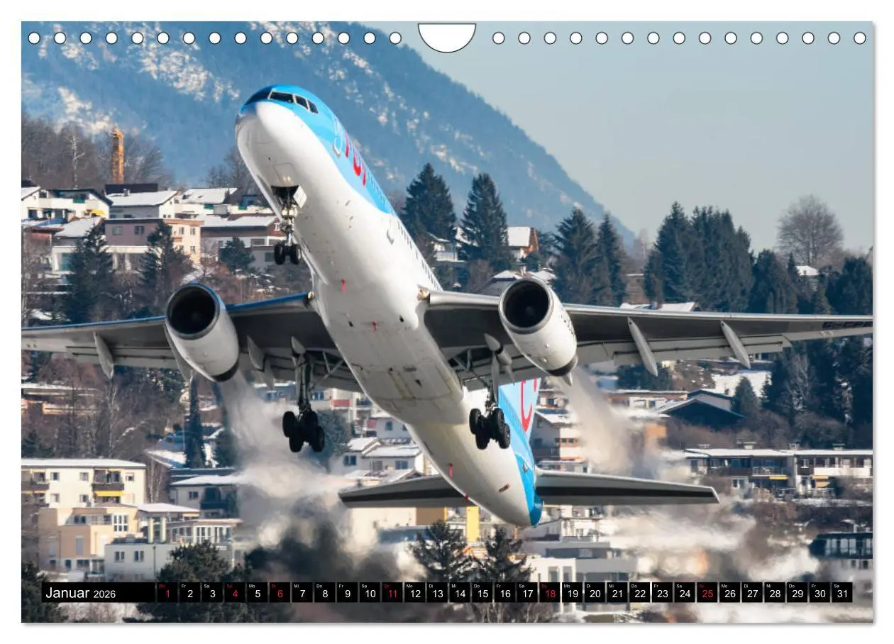 Bild: 9783457927014 | Flugzeugkalender 2026 (Wandkalender 2026 DIN A4 quer), CALVENDO...