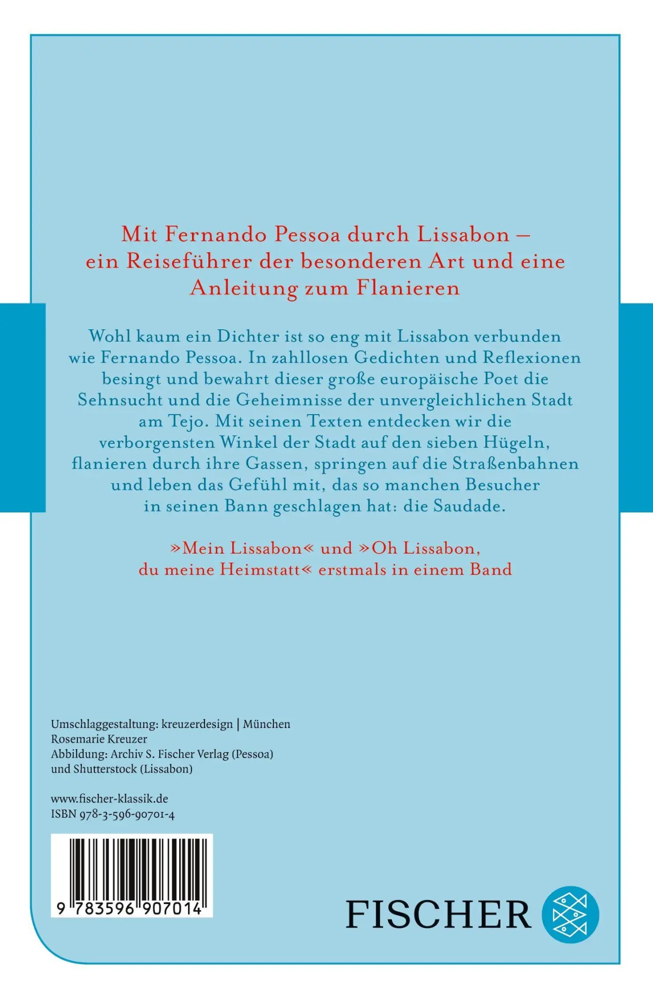 Rückseite: 9783596907014 | Lissabon - Lisboa | Fernando Pessoa | Taschenbuch | Fischer Klassik