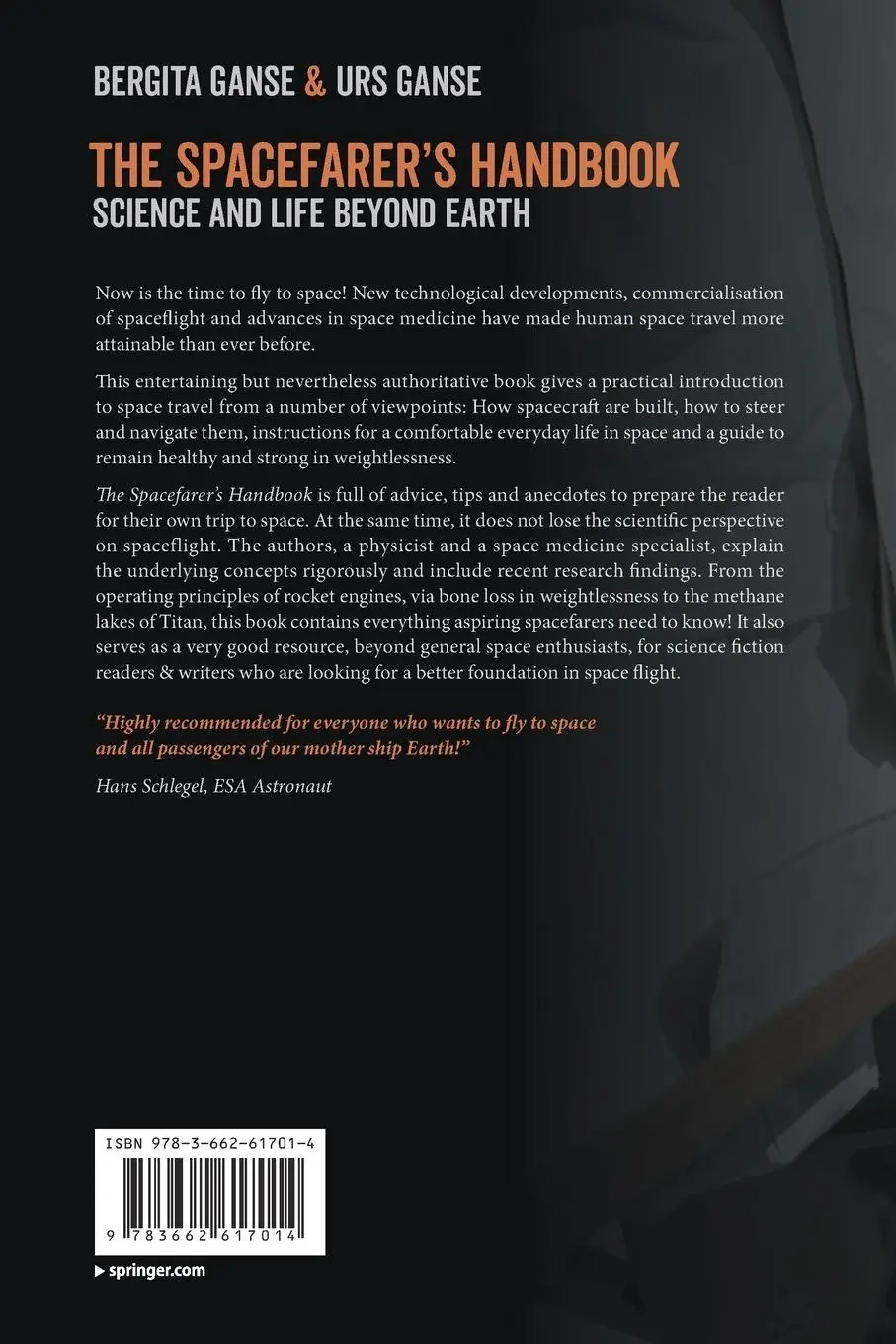 Rückseite: 9783662617014 | The Spacefarer's Handbook | Science and Life Beyond Earth | Buch | xii