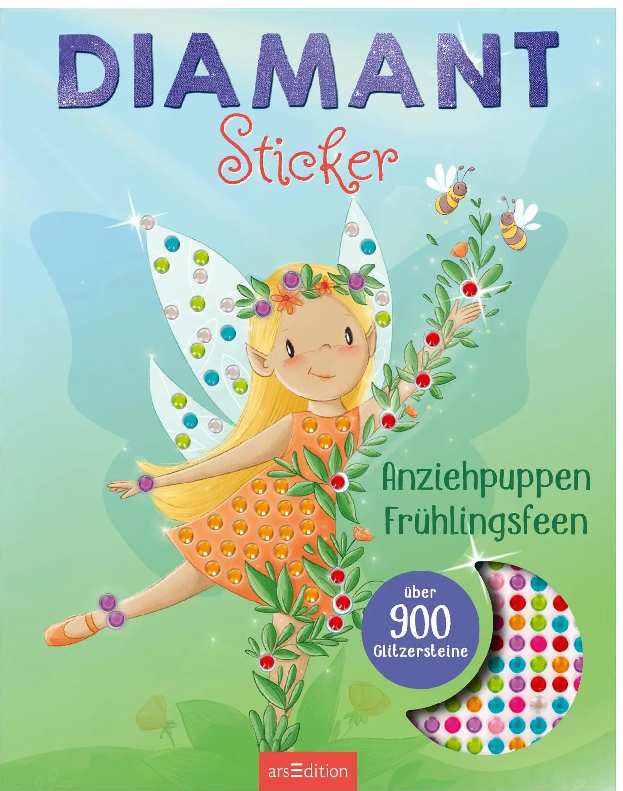Cover: 9783845867014 | Diamantsticker Anziehpuppen - Frühlingsfeen | Über 900 Glitzersteine