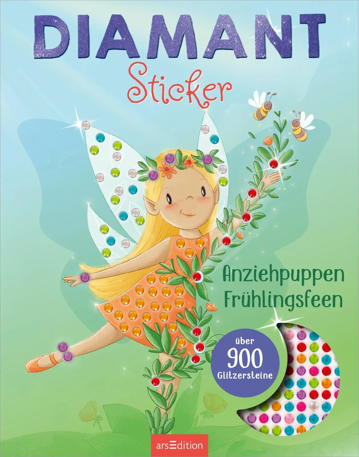 Bild: 9783845867014 | Diamantsticker Anziehpuppen - Frühlingsfeen | Über 900 Glitzersteine