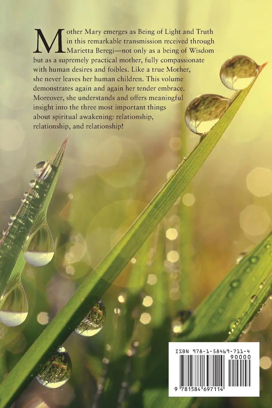 Rückseite: 9781584697114 | Dewdrops of Wisdom | Practical Guidance from Mother Mary | Taschenbuch