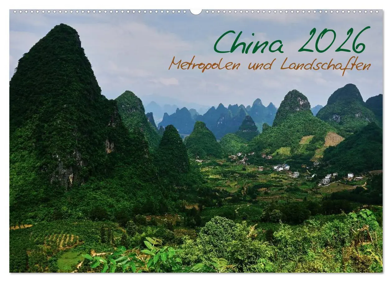 Cover: 9783516007114 | China 2026 - Metropolen und Landschaften (Wandkalender 2026 DIN A2...
