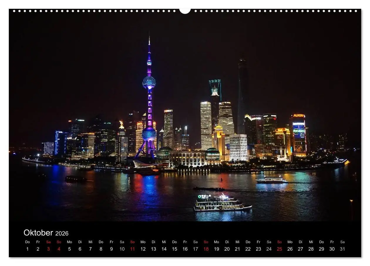 Bild: 9783516007114 | China 2026 - Metropolen und Landschaften (Wandkalender 2026 DIN A2...