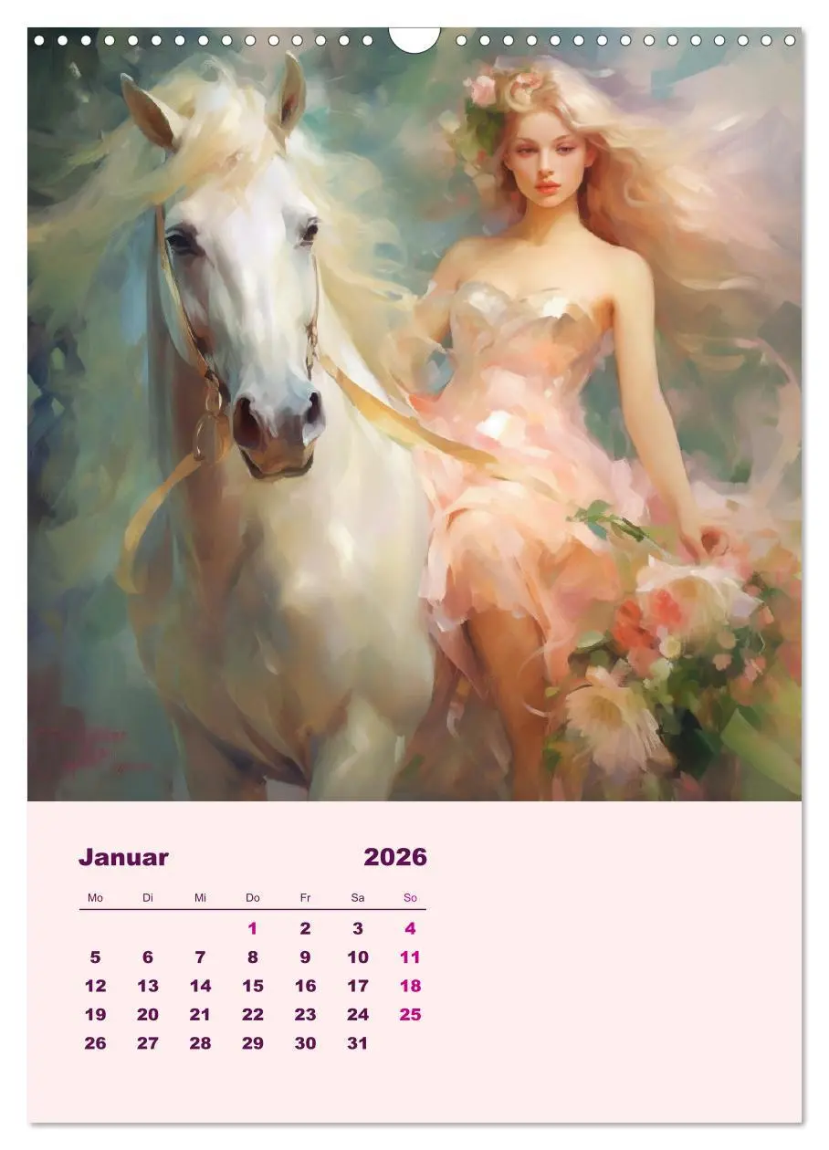 Bild: 9783516317114 | Elfen mit Krafttieren. Zauberhafte Lichtwesen (Wandkalender 2026...